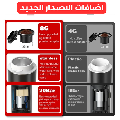 ماكينة القهوة المحمولة 3 في 1